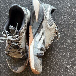 Gray and Black Athletic Shoes